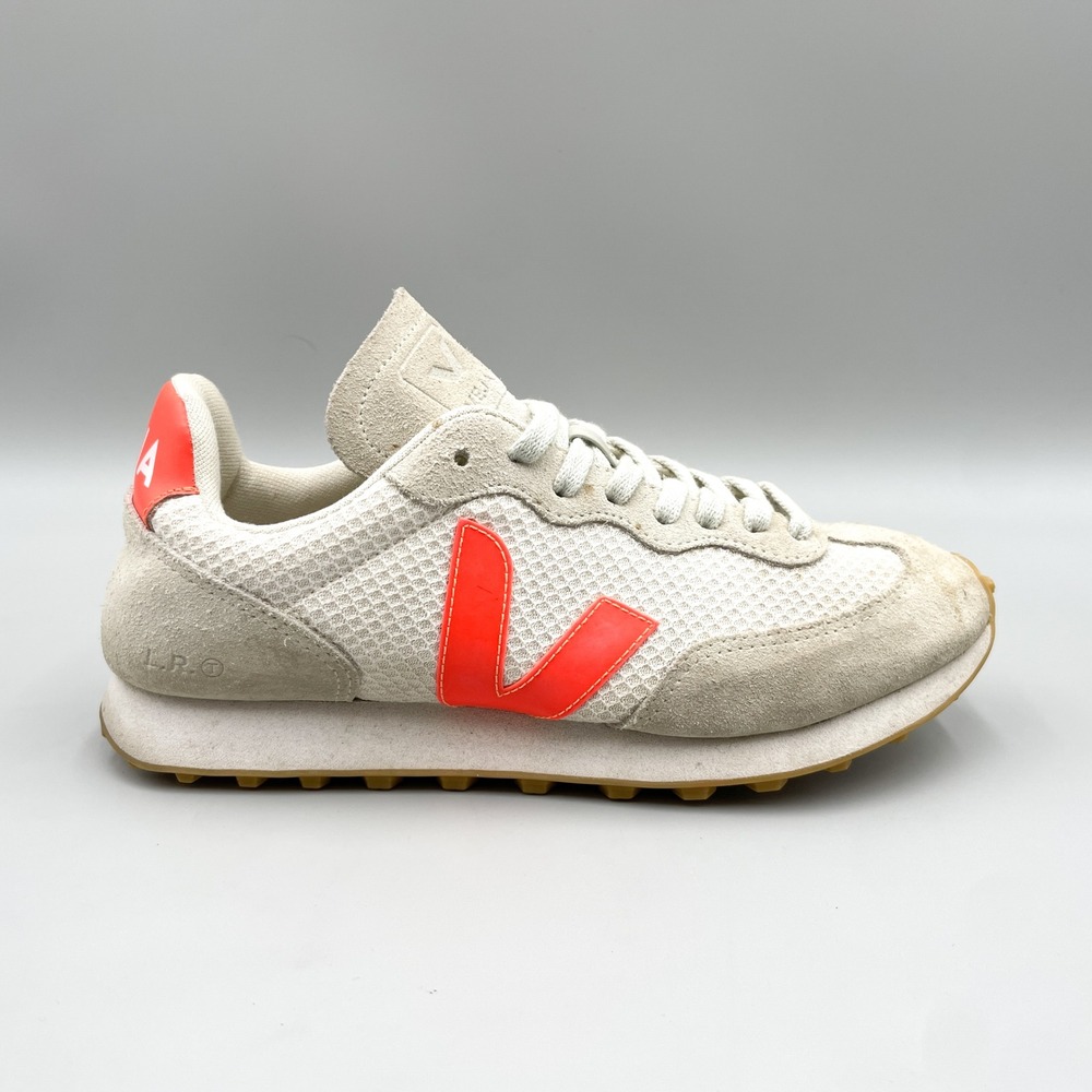 Veja Rio Branco Hexamesh Gravel Orange Sneakers Shoes Womens 8 Retro Runner Gym